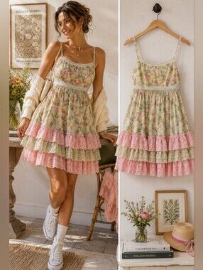 Morris & Co. Bower Floral Cotton Mini Dress / Nightdress NWT